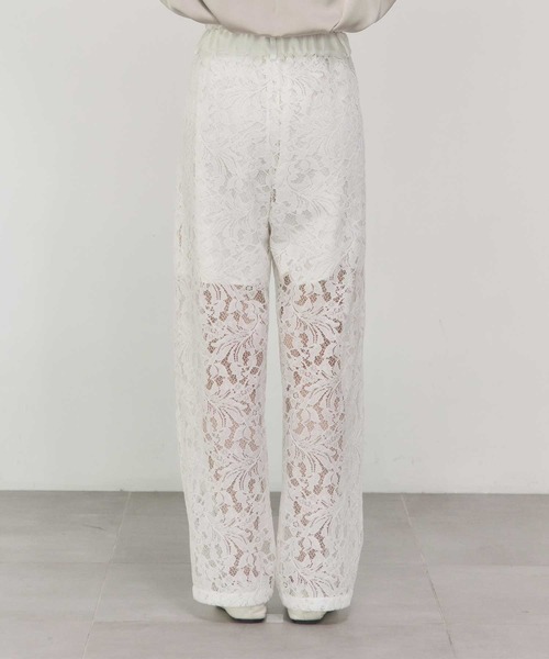 THE PERMANENT EYE(ザパーマネントアイ)の「【THE TOKYO/ザトウキョウ】2 piece Lace Pants/レースフレアパンツ/SET UP(セットアップ)(その他パンツ・レディース・ネイビー/ホワイト/ブラック・36/38)」の15枚目の写真