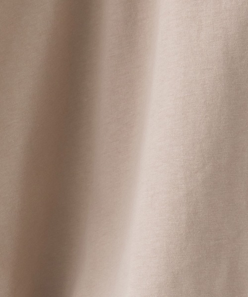 MARAI(マーライ)の「ボートネック七分袖ドルマンTシャツ キレイめ(Tシャツ/カットソー・レディース・ブラック/ベージュ/ホワイト/チャコールグレー・4L~5L/LL~3L/M~L)」の6枚目の写真