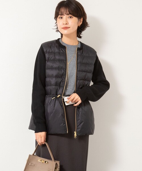 TAION(タイオン)の「【TAION/タイオン】別注ニットコンビダウンジャケット(ダウンジャケット/コート・レディース・ブラック/ネイビー・FREE)」の18枚目の写真