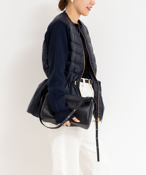 TAION(タイオン)の「【TAION/タイオン】別注ニットコンビダウンジャケット(ダウンジャケット/コート・レディース・ブラック/ネイビー・FREE)」の20枚目の写真