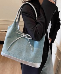 異素材切り替えトートバッグ