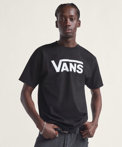VANS(バンズ)の「ドロップVロゴ Tシャツ(Tシャツ/カットソー・メンズ・ブラック・LARGE/XX-LARGE/X-LARGE/MEDIUM/SMALL)」の3枚目の写真