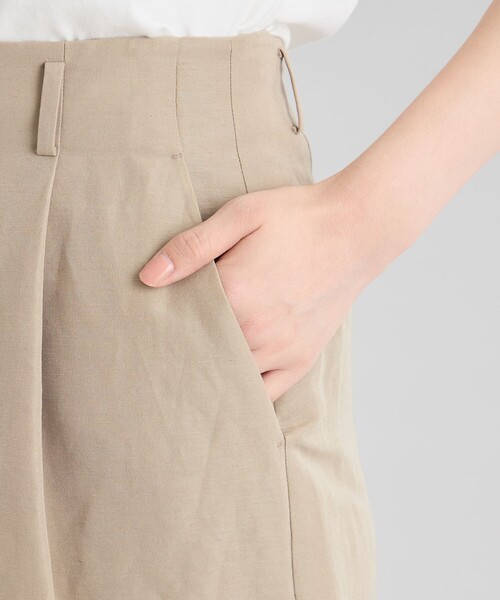 MACKINTOSH PHILOSOPHY(マッキントッシュ フィロソフィー)の「GREY LABEL リネンナイロンスカート(スカート・レディース・ベージュ/ブラック・1/2)」の11枚目の写真
