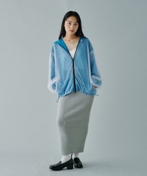 terrace（テラス）の「チュールレース×メッシュレイヤードフーディーパーカー（パーカー）」