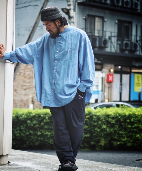 NATAL DESIGN(ネイタルデザイン)の「WIDE SHIRTS SEE SEE(シャツ/ブラウス・メンズ・サックスブルー/ホワイト・LARGE/X-LARGE/XX-LARGE)」の5枚目の写真