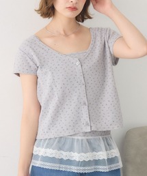 tシャツ レースキャミセットカットソー / 1215260801 レディース セール】チュールキャミセットT（Tシャツ/カットソー）｜Chico