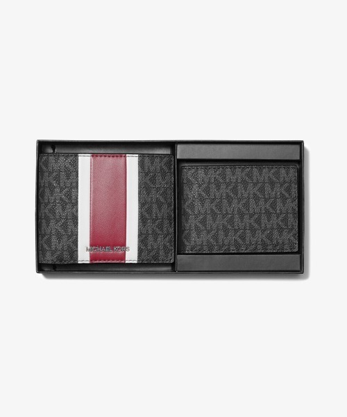 MICHAEL KORS(マイケルコース)の「3 IN 1 ウォレット BOX セット - MKシグネチャー(札入れ/マネークリップ・メンズ・レッド系・FREE)」の6枚目の写真