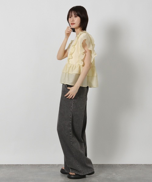 LAKOLE（ラコレ）の「ウエストフックデニムパンツ / 580005（デニムパンツ・レディース・ブラウン/ブルー/ブラック/グレー・SMALL/MEDIUM/LARGE）」の21枚目の写真