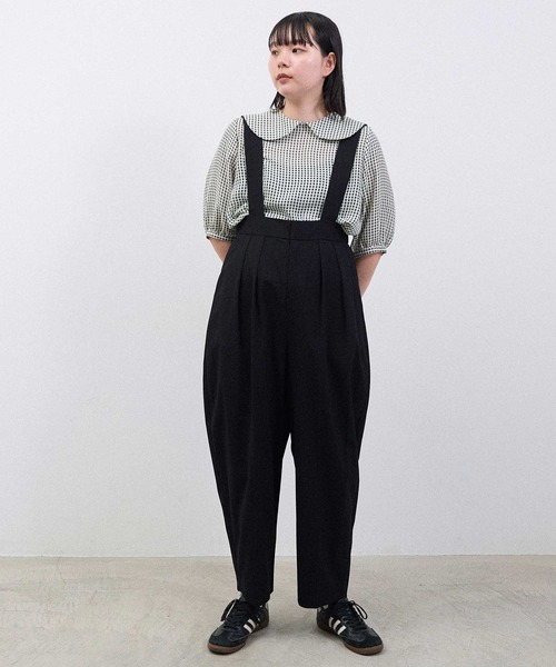 I am I in fact...（アイアムアイインファクト）の「●SATIN SOCCER ギンガム ブラウス（シャツ/ブラウス・レディース・ホワイト/ブラック/その他・FREE）」の16枚目の写真