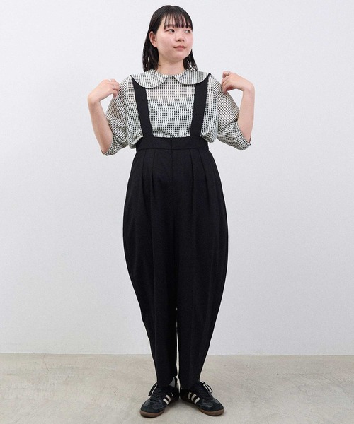 I am I in fact...（アイアムアイインファクト）の「●SATIN SOCCER ギンガム ブラウス（シャツ/ブラウス・レディース・ホワイト/ブラック/その他・FREE）」の17枚目の写真