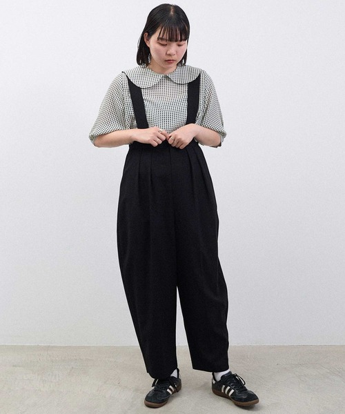 I am I in fact...（アイアムアイインファクト）の「●SATIN SOCCER ギンガム ブラウス（シャツ/ブラウス・レディース・ホワイト/ブラック/その他・FREE）」の18枚目の写真