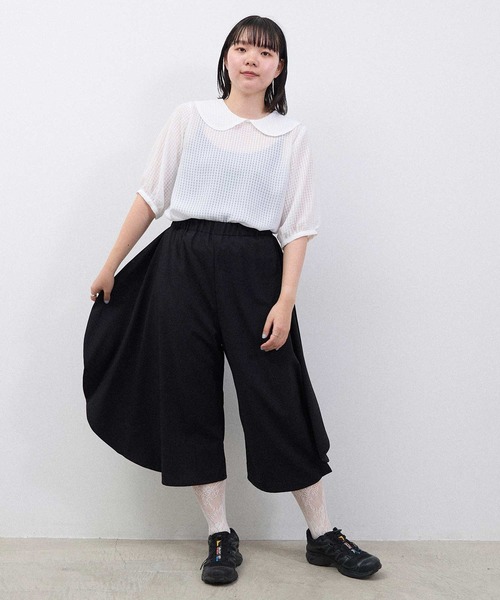 I am I in fact...（アイアムアイインファクト）の「●SATIN SOCCER ギンガム ブラウス（シャツ/ブラウス・レディース・ホワイト/ブラック/その他・FREE）」の10枚目の写真