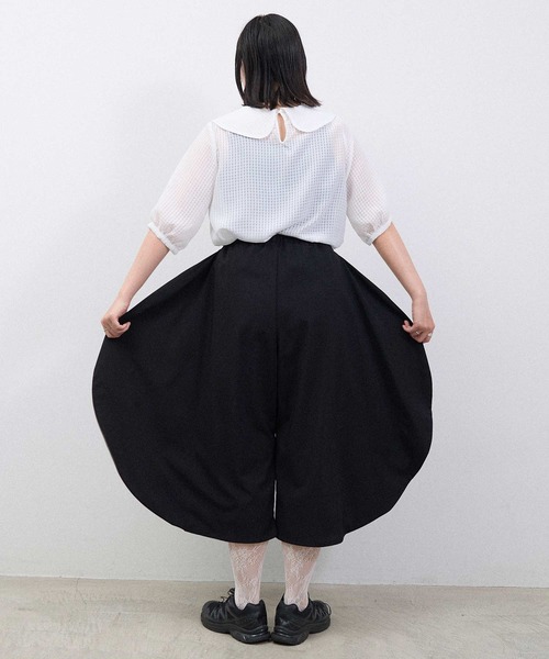 I am I in fact...（アイアムアイインファクト）の「●SATIN SOCCER ギンガム ブラウス（シャツ/ブラウス・レディース・ホワイト/ブラック/その他・FREE）」の11枚目の写真