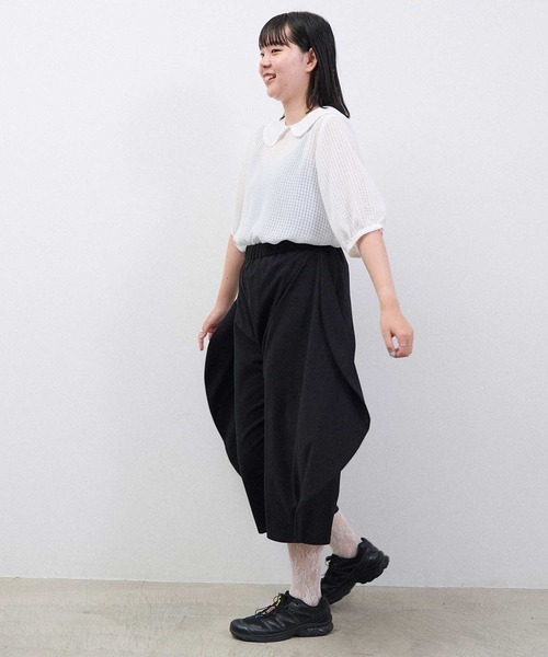 I am I in fact...（アイアムアイインファクト）の「●SATIN SOCCER ギンガム ブラウス（シャツ/ブラウス・レディース・ホワイト/ブラック/その他・FREE）」の20枚目の写真