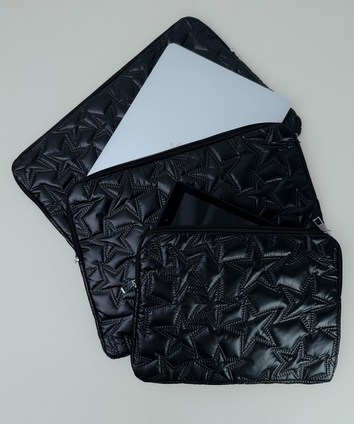 CALIFORNIA OUTFITTERS(カリフォルニア アウトフィッターズ)の「7B36 スターキルティング PCケース(PC・タブレットケース・レディース・シルバー/ブラック・S/M/L)」の13枚目の写真
