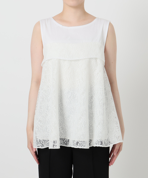 洗える】レイヤード風カットソー（Tシャツ/カットソー）｜La TOTALITE