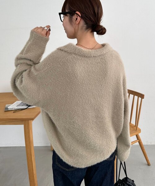 ユニセックス】ミンクライクニットポロ（ニット/セーター）｜DISCOAT