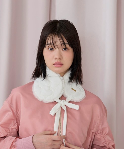 kaorinomori（カオリノモリ）の「kaorinomori ファニーマフ リティ / カオリノモリ（イヤーマフ・レディース・ブラック/ホワイト/ピンク・FREE）」の4枚目の写真