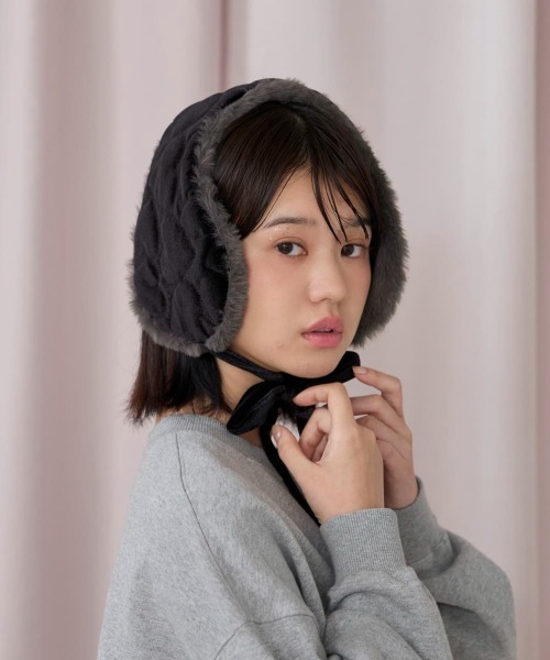 kaorinomori（カオリノモリ）の「kaorinomori ファニーマフ リティ / カオリノモリ（イヤーマフ・レディース・ブラック/ホワイト/ピンク・FREE）」の10枚目の写真