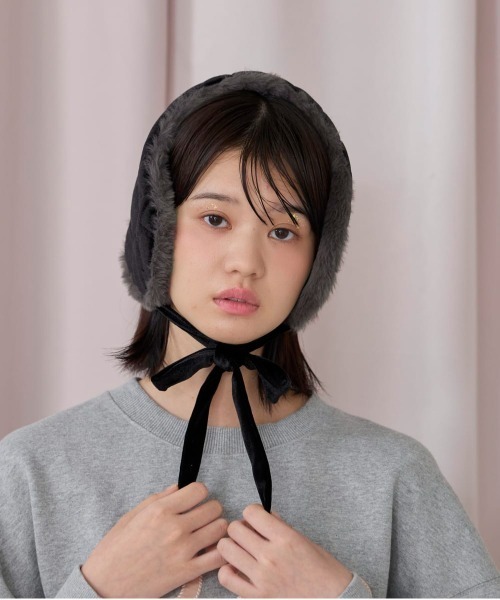 kaorinomori（カオリノモリ）の「kaorinomori ファニーマフ リティ / カオリノモリ（イヤーマフ・レディース・ブラック/ホワイト/ピンク・FREE）」の11枚目の写真