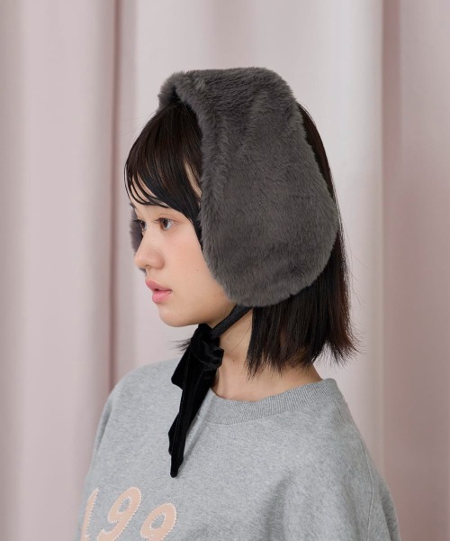 kaorinomori（カオリノモリ）の「kaorinomori ファニーマフ リティ / カオリノモリ（イヤーマフ・レディース・ブラック/ホワイト/ピンク・FREE）」の14枚目の写真