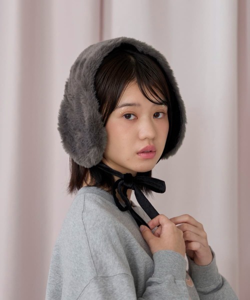 kaorinomori（カオリノモリ）の「kaorinomori ファニーマフ リティ / カオリノモリ（イヤーマフ・レディース・ブラック/ホワイト/ピンク・FREE）」の15枚目の写真