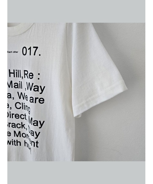 NANAHACHI(ナナハチ)の「フロント文字プリント半袖Tシャツ(Tシャツ/カットソー・レディース・ブラウン/ブラック/アイボリー・FREE)」の20枚目の写真