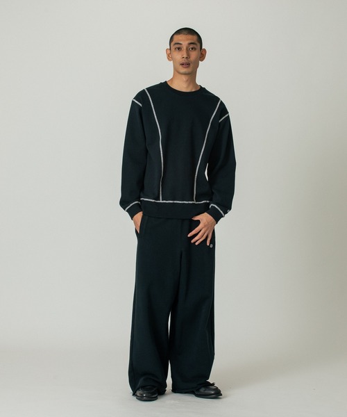 SILAS（サイラス）の「WIDE SWEAT PANTS（スウェットパンツ・メンズ・アッシュ/ブラック・L/M/XL）」の21枚目の写真