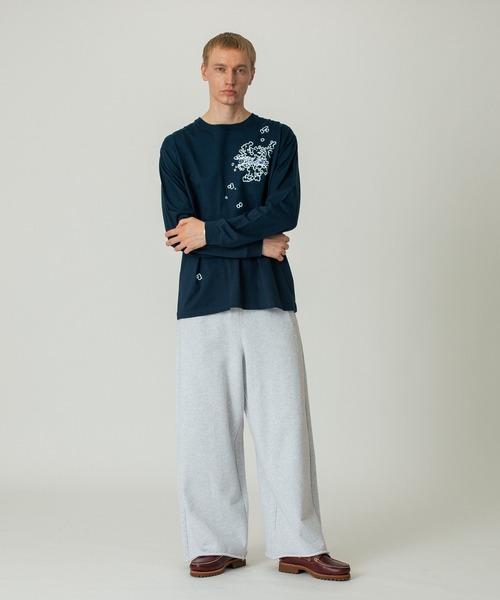 SILAS（サイラス）の「WIDE SWEAT PANTS（スウェットパンツ・メンズ・アッシュ/ブラック・L/M/XL）」の15枚目の写真