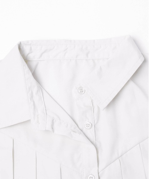 AMELY(エミリー)の「プリーツデザインシャツ(シャツ/ブラウス・レディース・ホワイト/ブラック・フリー)」の15枚目の写真