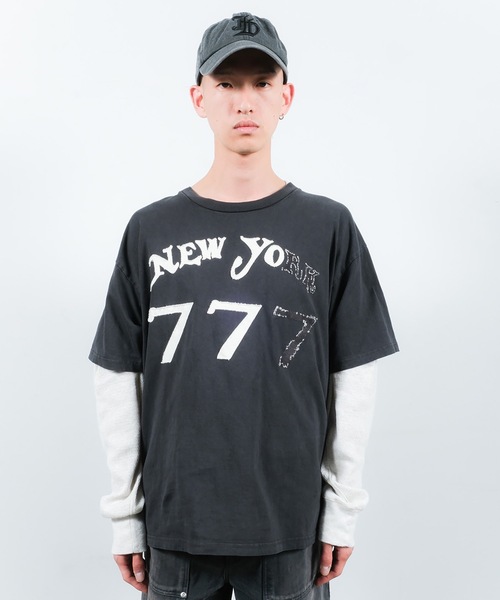 Jieda（ジエダ）の「777 TEE（Tシャツ/カットソー・メンズ・ブラック/ホワイト/ネイビー・1/2）」の3枚目の写真