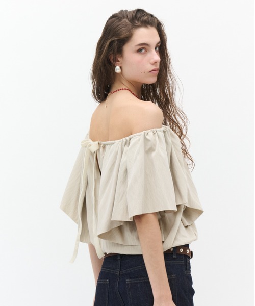 Блуза‑сборка Balloon gathered blouse
