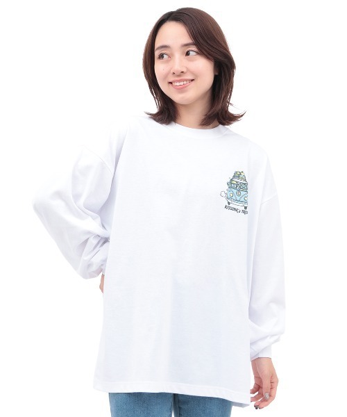チチカカ(チチカカ)の「チビカチナコミックプリントロングTシャツ(Tシャツ/カットソー・レディース・ブラック/マスタード/オフホワイト・FREE)」の14枚目の写真