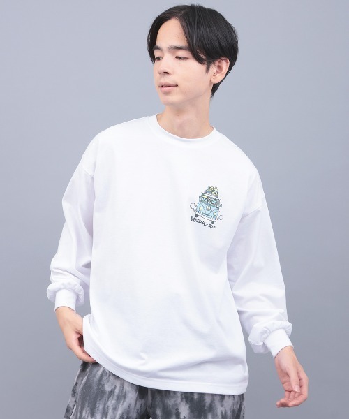 チチカカ(チチカカ)の「チビカチナコミックプリントロングTシャツ(Tシャツ/カットソー・レディース・ブラック/マスタード/オフホワイト・FREE)」の4枚目の写真