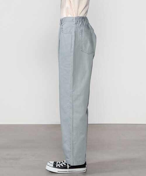 DANTON（ダントン）の「DANTON | コットンカツラギ タックパンツ WOMEN（その他パンツ・レディース・ピンク系その他/ブルー系その他・36/38）」の5枚目の写真