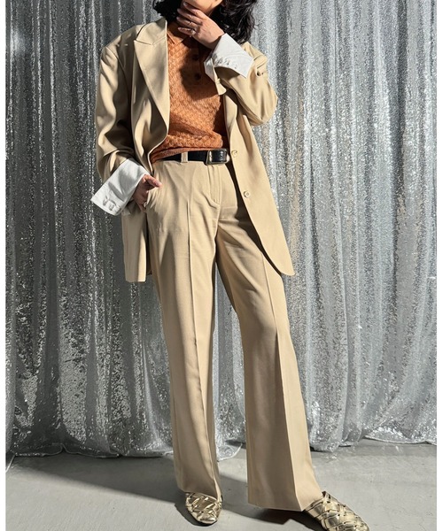PROVOKE （プロヴォーク）の「BIG TAILORED JACKET（テーラードジャケット・レディース・ライトベージュ・FREE）」の2枚目の写真