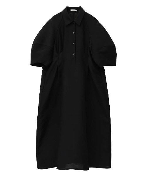 CLANE（クラネ）の「CLANE/クラネ/FORM SLEEVE ONEPIECE（ワンピース・レディース・アイボリー/ブラック・1）」の2枚目の写真