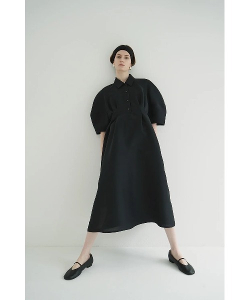 CLANE（クラネ）の「CLANE/クラネ/FORM SLEEVE ONEPIECE（ワンピース・レディース・アイボリー/ブラック・1）」の19枚目の写真