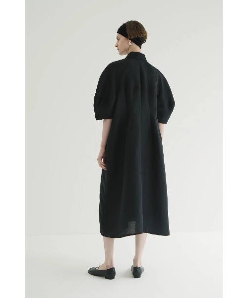 CLANE（クラネ）の「CLANE/クラネ/FORM SLEEVE ONEPIECE（ワンピース・レディース・アイボリー/ブラック・1）」の6枚目の写真