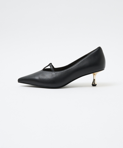 セール】Tｽﾄﾗｯﾌﾟﾒﾀﾙﾋｰﾙﾊﾟﾝﾌﾟｽ（パンプス）｜Au BANNISTER（オゥ