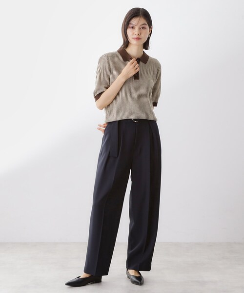 THE SHOP TK (ザ ショップ ティーケー )の「柄アソートポロニットシャツ【洗濯機OK】(ニット/セーター・レディース・ブラック系2/グリーン系その他4/アイボリー系2/ブラック系3/ブルー系3/ダークブラウン系3・12/13)」の22枚目の写真