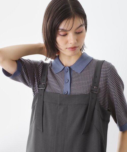 THE SHOP TK (ザ ショップ ティーケー )の「柄アソートポロニットシャツ【洗濯機OK】(ニット/セーター・レディース・ブラック系2/グリーン系その他4/アイボリー系2/ブラック系3/ブルー系3/ダークブラウン系3・12/13)」の20枚目の写真