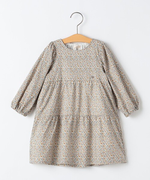 セール】SHIPS KIDS:80～90cm / フラワー ティアード ワンピース