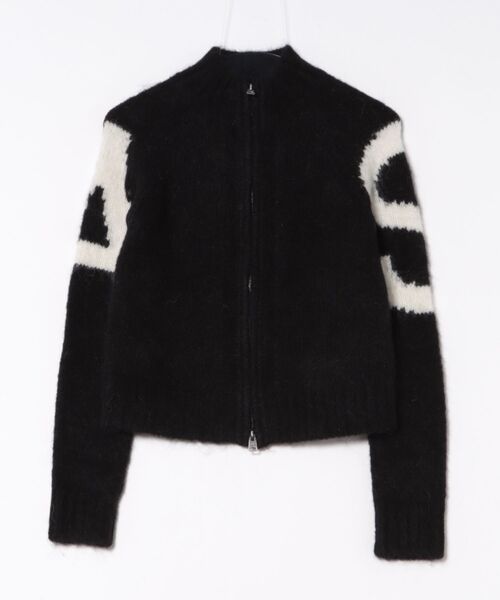 ALLSAINTS(オールセインツ)の「SYLVIE SLIM FIT CARDIGAN | SYLVIE スリム フィット カーディガン(カーディガン/ボレロ・レディース・ブラック×ホワイト・XS/S/M/L)」の6枚目の写真
