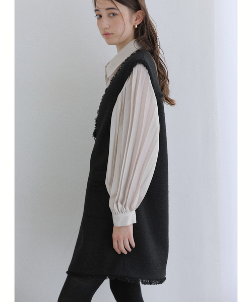 La TOTALITE（ラトータリテ）の「【洗える】オーガンザプリーツブラウス（シャツ/ブラウス・レディース・ベージュ/ネイビー・FREE）」の22枚目の写真