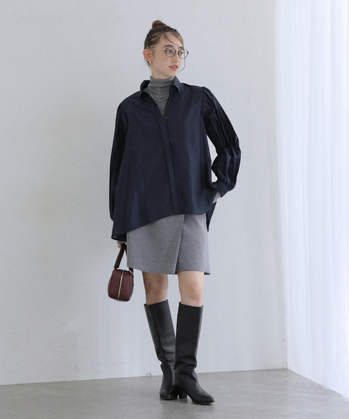 La TOTALITE（ラトータリテ）の「【洗える】オーガンザプリーツブラウス（シャツ/ブラウス・レディース・ベージュ/ネイビー・FREE）」の21枚目の写真