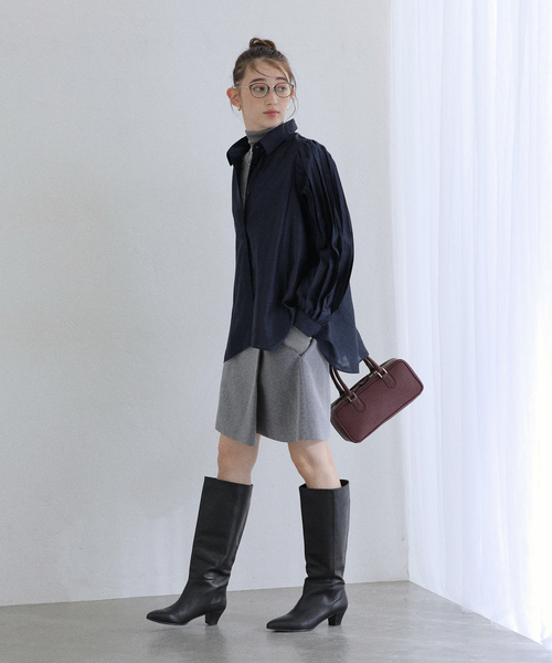 La TOTALITE（ラトータリテ）の「【洗える】オーガンザプリーツブラウス（シャツ/ブラウス・レディース・ベージュ/ネイビー・FREE）」の20枚目の写真