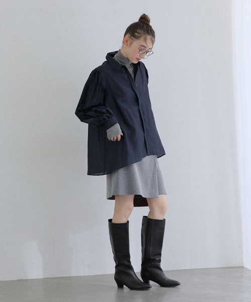 La TOTALITE（ラトータリテ）の「【洗える】オーガンザプリーツブラウス（シャツ/ブラウス・レディース・ベージュ/ネイビー・FREE）」の19枚目の写真