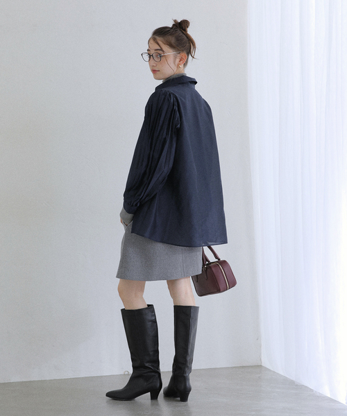 La TOTALITE（ラトータリテ）の「【洗える】オーガンザプリーツブラウス（シャツ/ブラウス・レディース・ベージュ/ネイビー・FREE）」の18枚目の写真