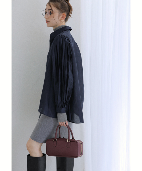 La TOTALITE（ラトータリテ）の「【洗える】オーガンザプリーツブラウス（シャツ/ブラウス・レディース・ベージュ/ネイビー・FREE）」の16枚目の写真